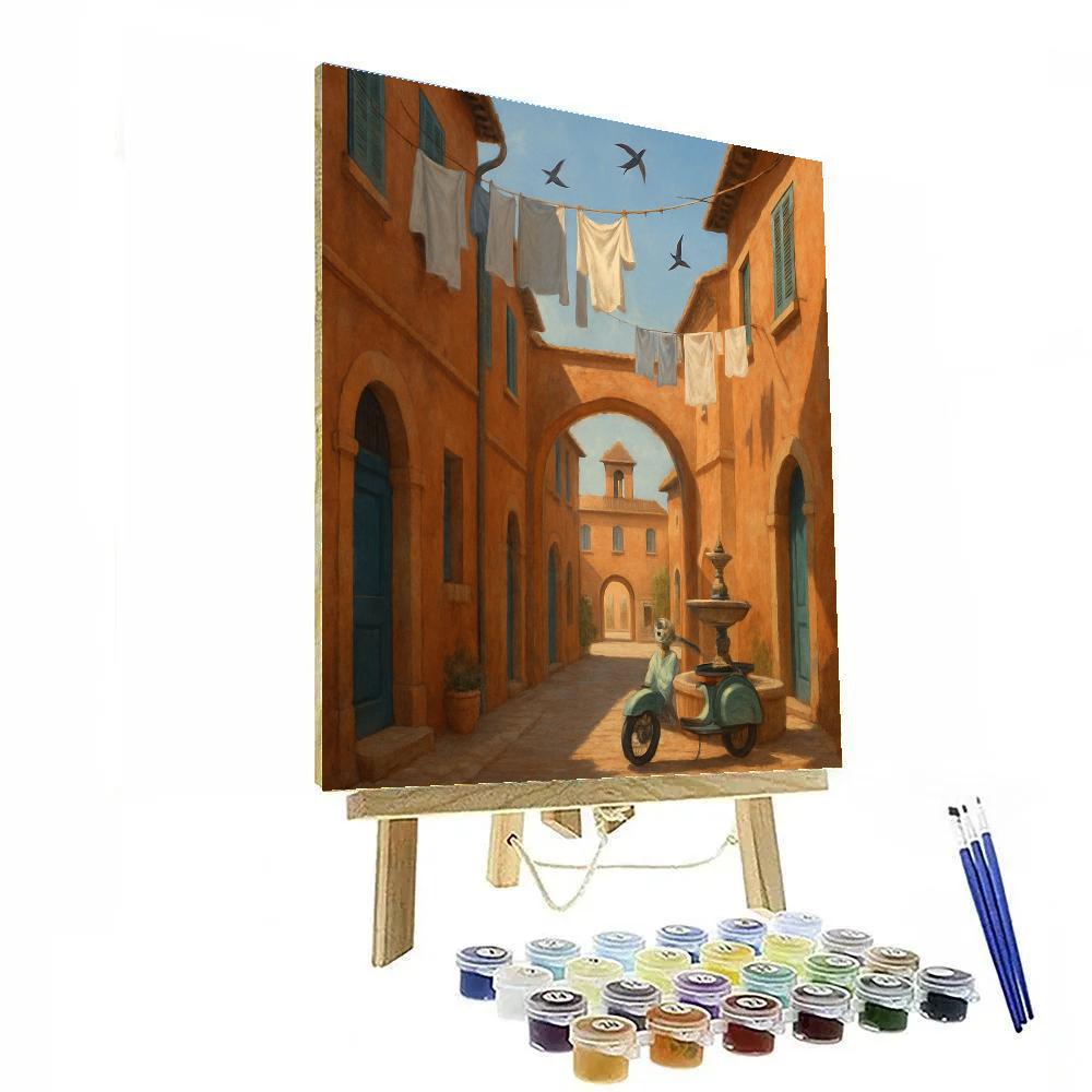 Italy Sunwashed Courtyards Paint by numbers kits