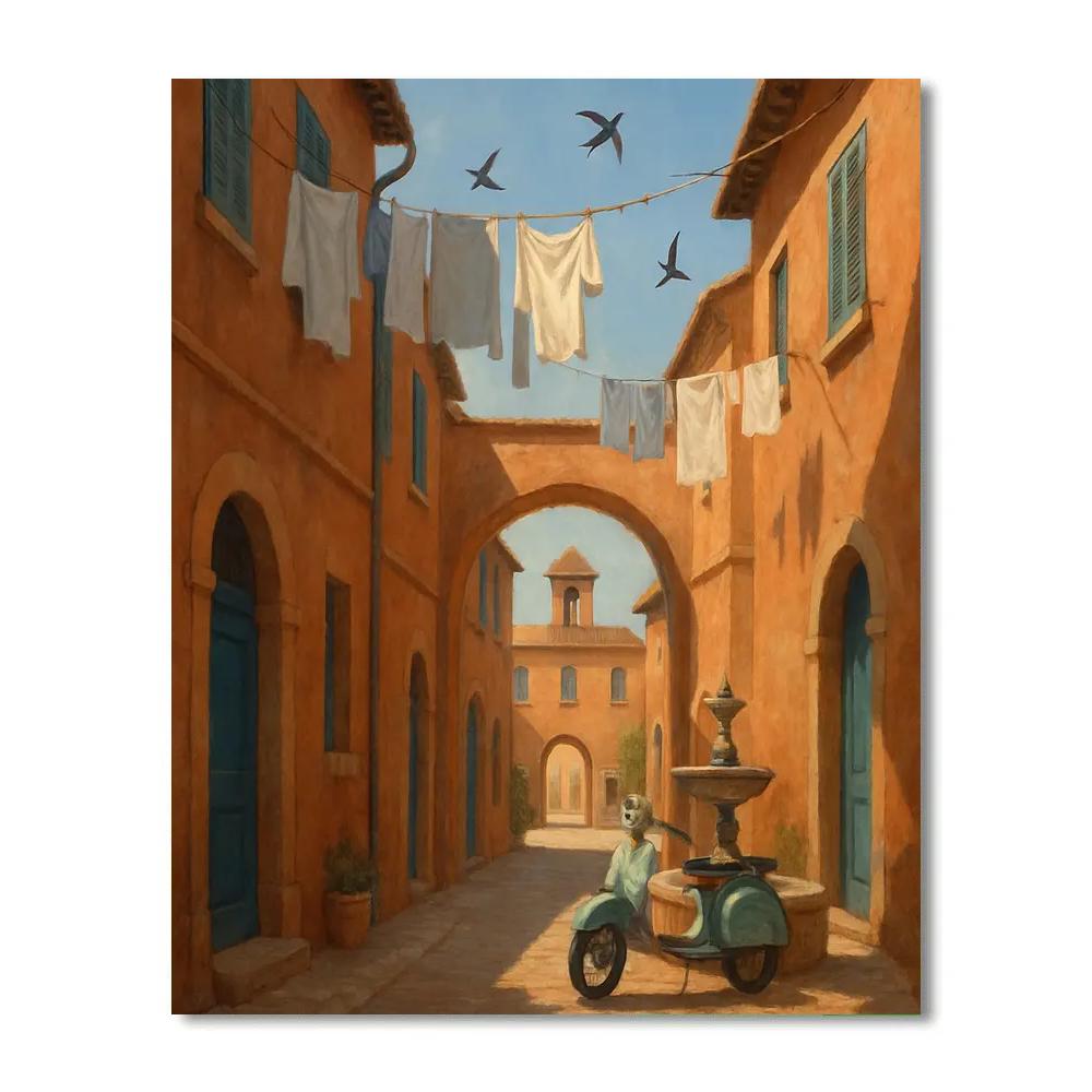 Italy Sunwashed Courtyards Paint by numbers kits