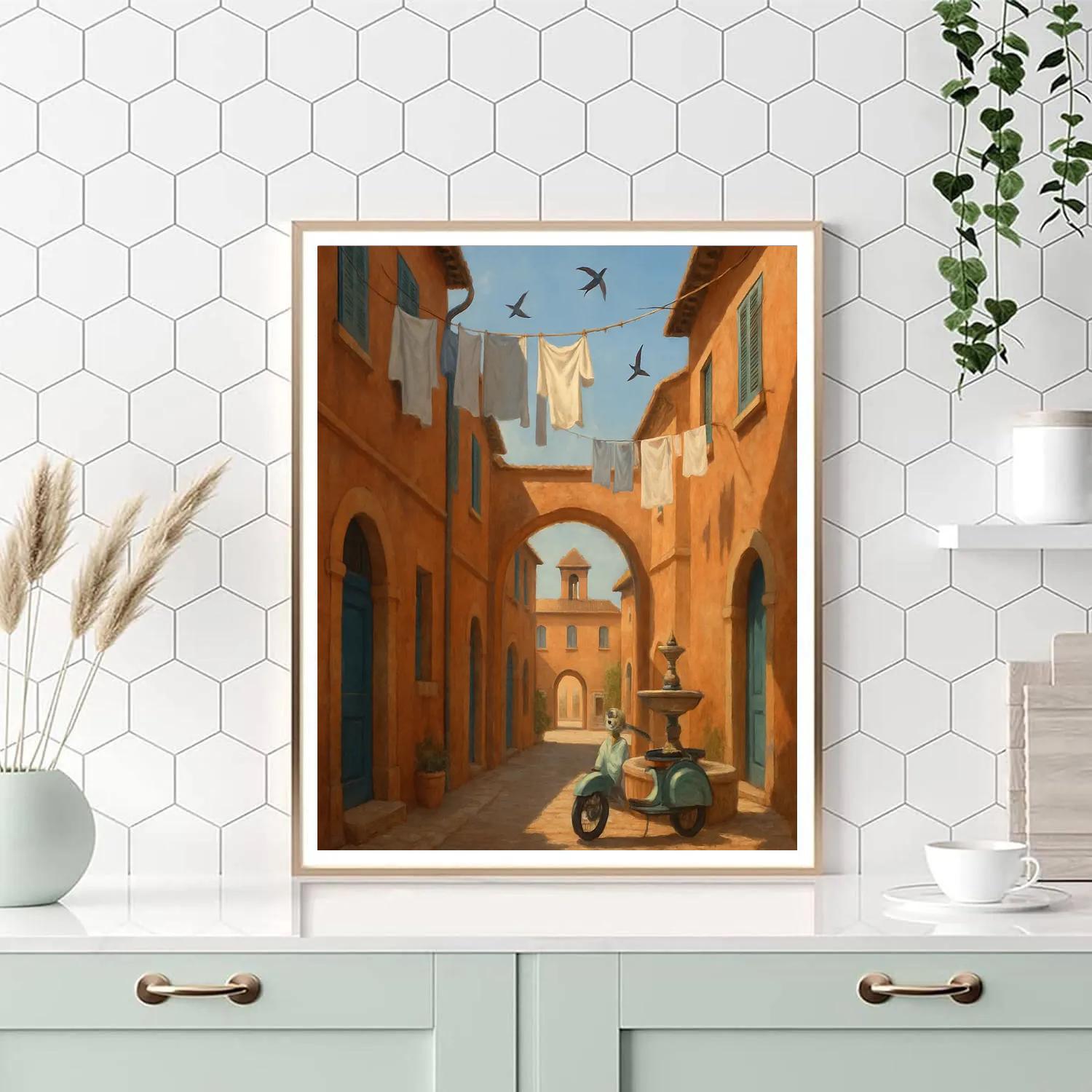 Italy Sunwashed Courtyards Paint by numbers kits