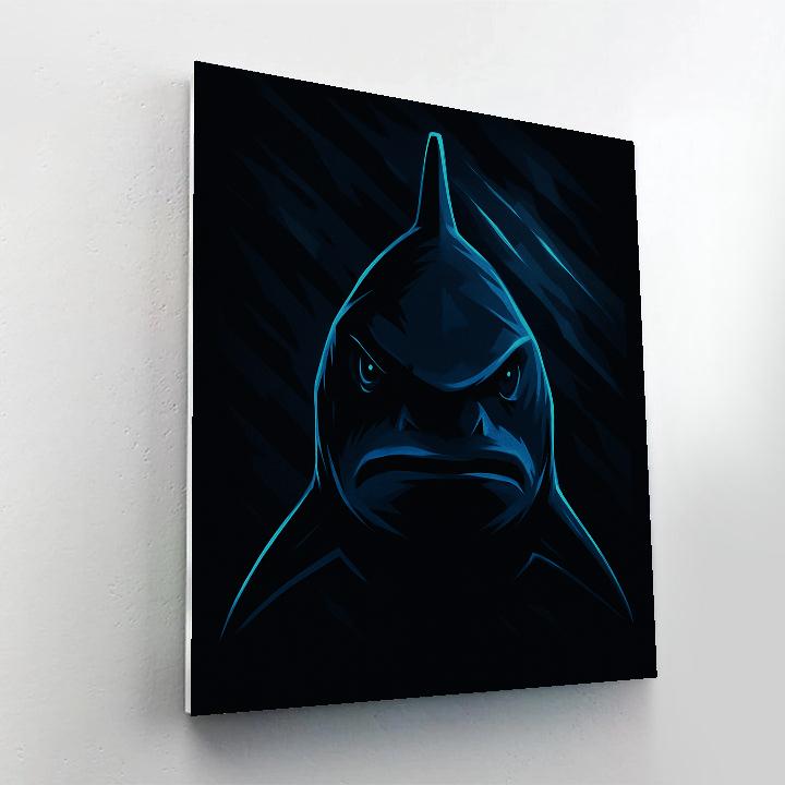 Abyssal Shark Icon Paint by numbers art