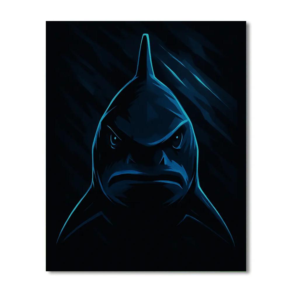 Abyssal Shark Icon Paint by numbers art