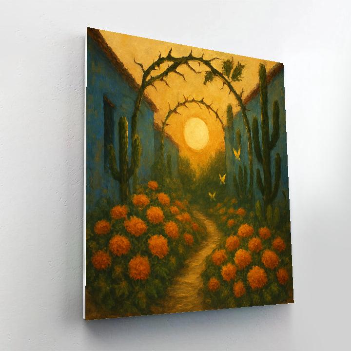 Frida Sun And Thorn Garden Number painting