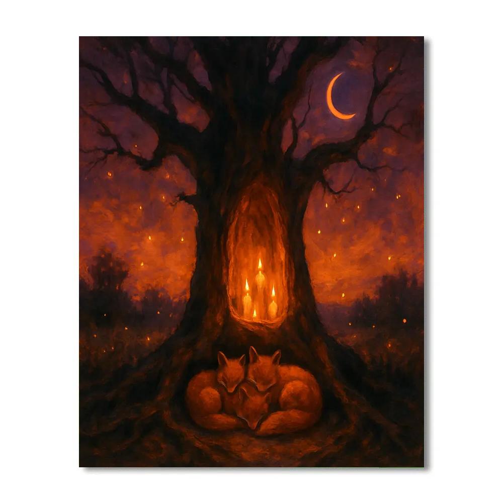 Nocturne Of The Hollow Oak paint by numbers