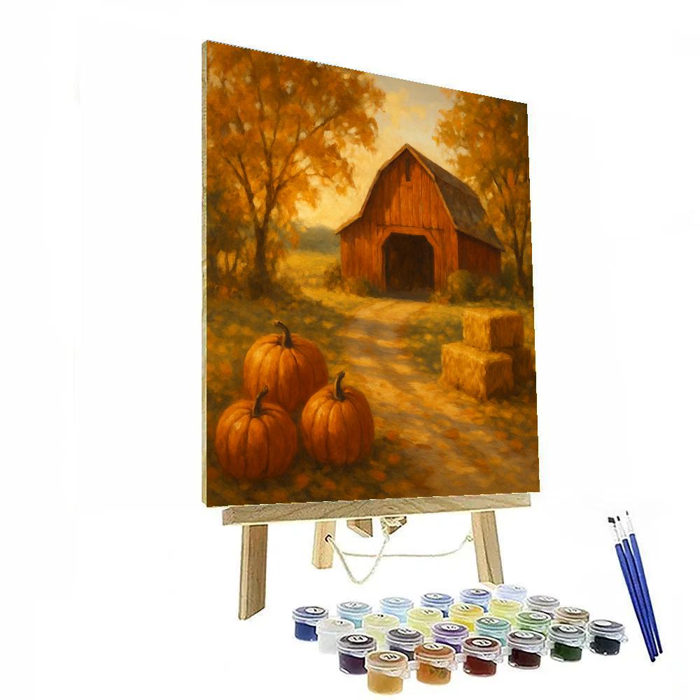Harvest Path To Sunlit Barn Numbered painting kits