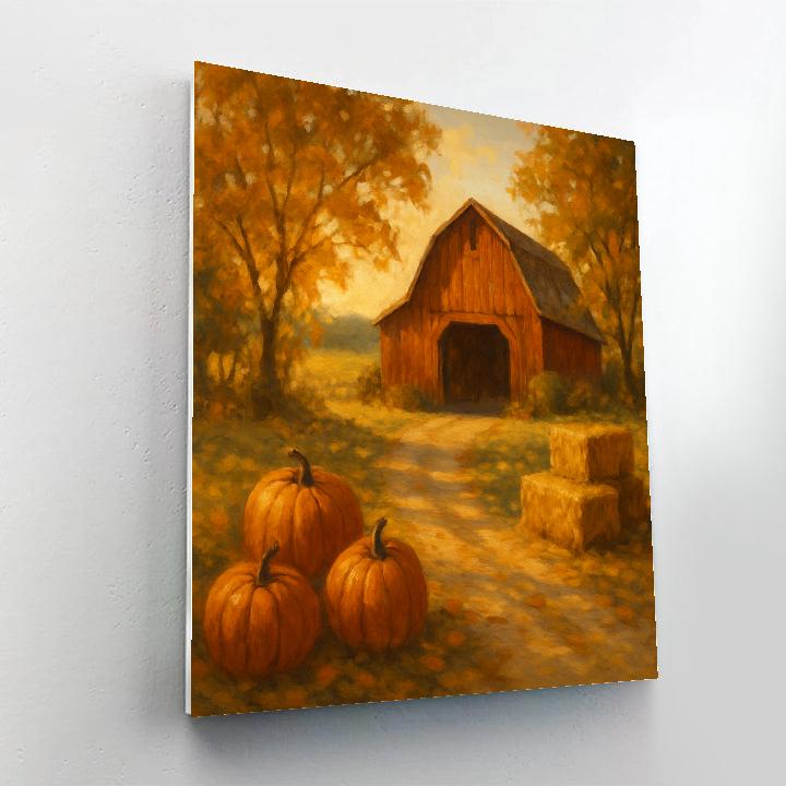 Harvest Path To Sunlit Barn Numbered painting kits