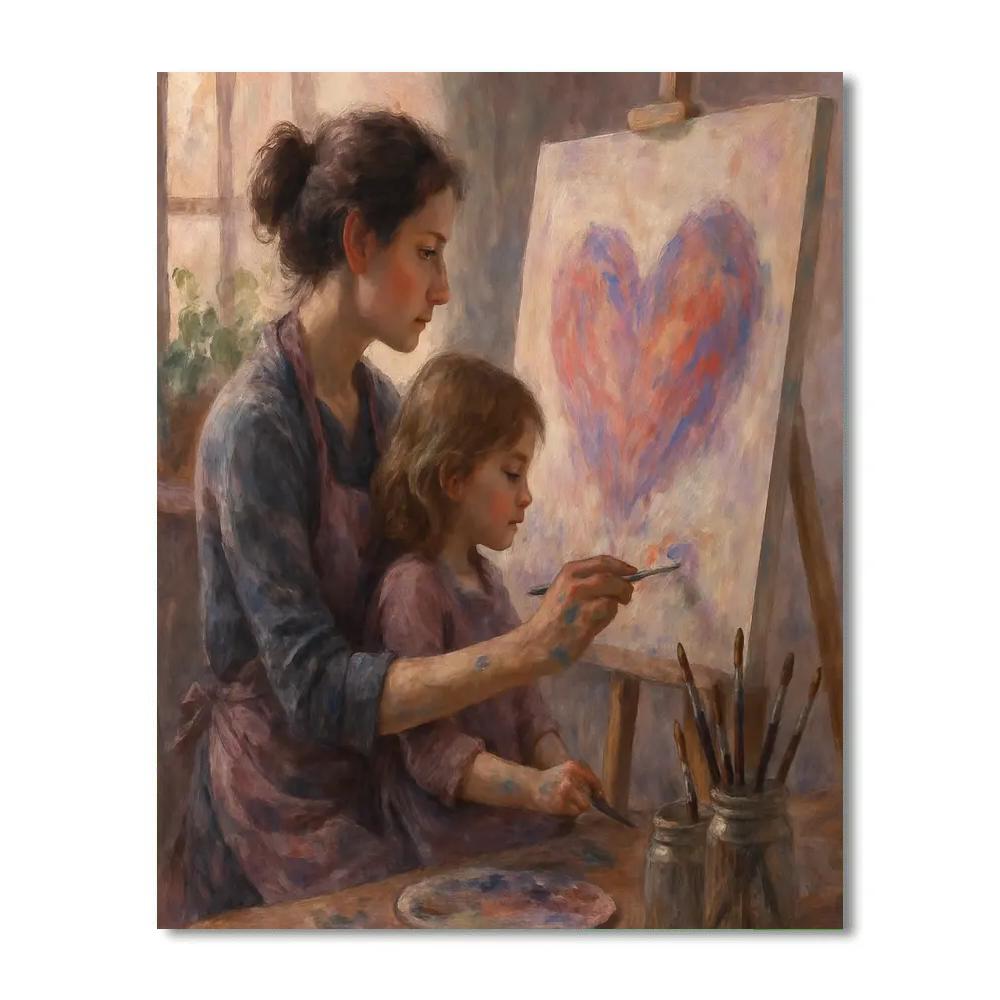 Quiet Painting Afternoon Together paint by number