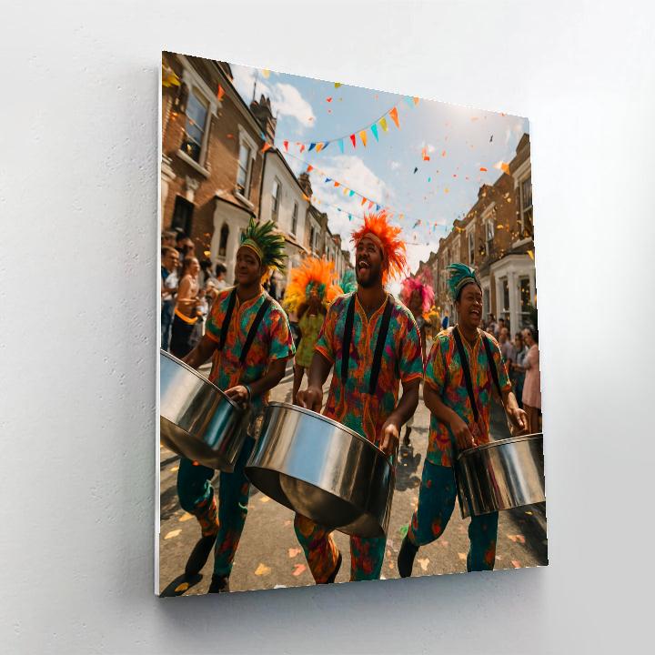 Notting Hill Carnival Steel Band Street paint by color