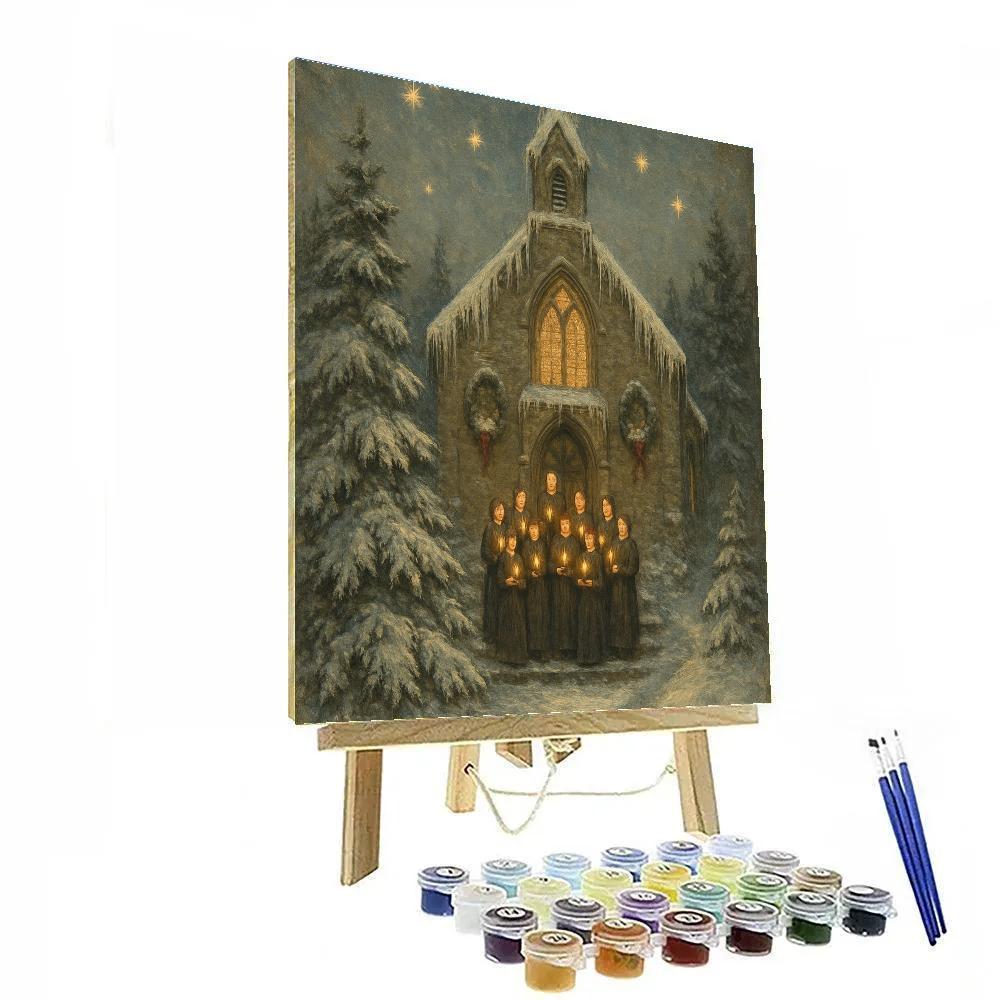 Icicle Cathedral Choir Painting by numbers kit