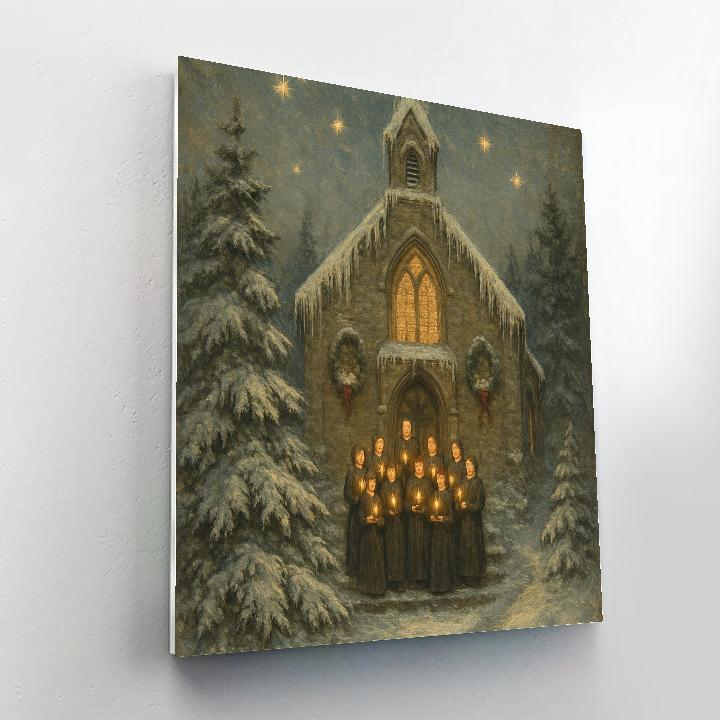 Icicle Cathedral Choir Painting by numbers kit