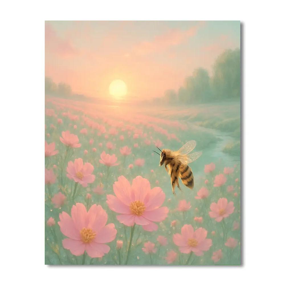 Flower Dawn Petal Tide paint by number