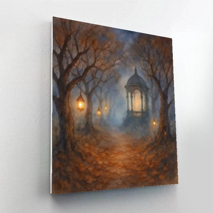 Lantern Orchard Pathway paint by numbers