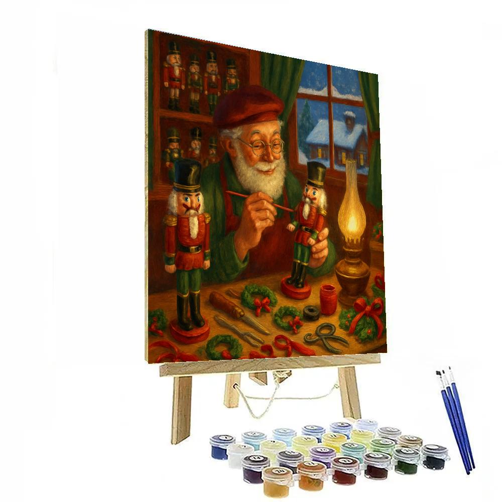 Nutcracker Toymaker Workshop paint by color