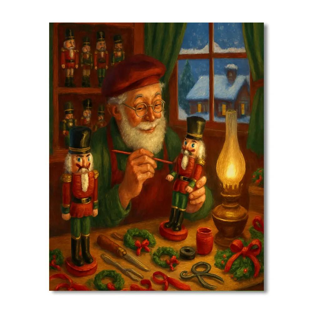 Nutcracker Toymaker Workshop paint by color