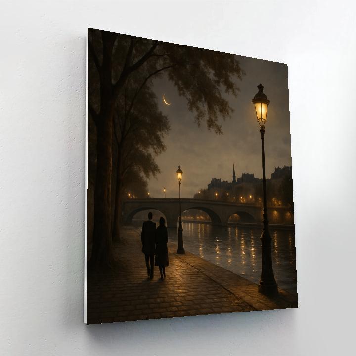 Paris Moonriver Promenade paint by color