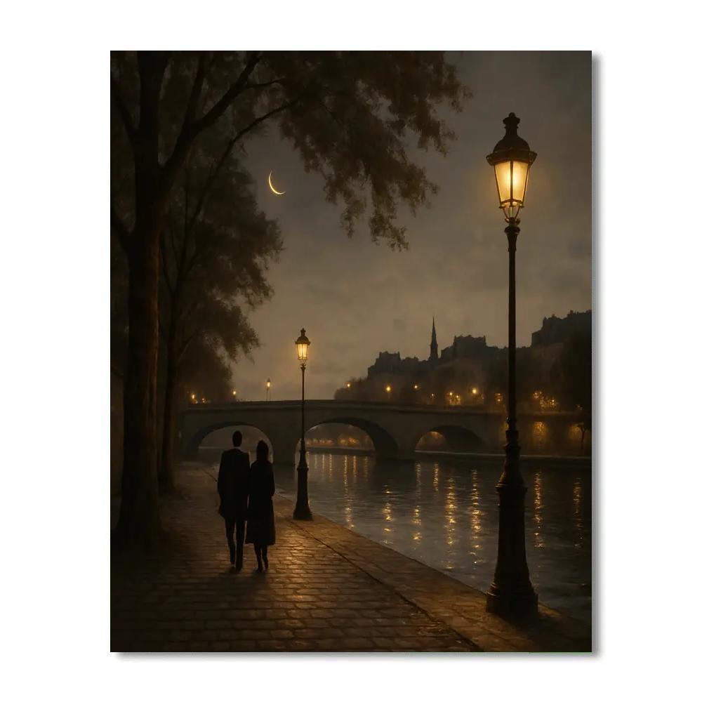 Paris Moonriver Promenade paint by color