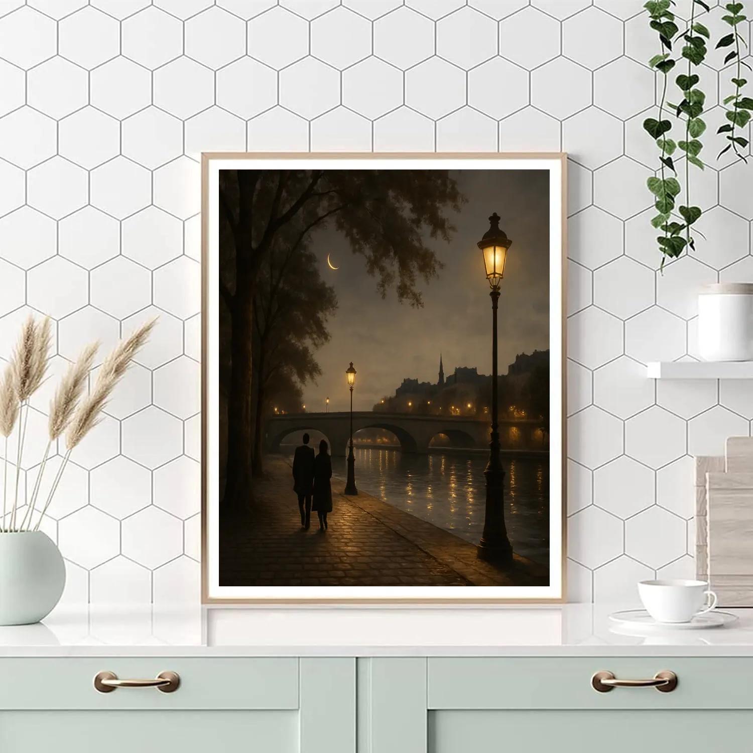 Paris Moonriver Promenade paint by color
