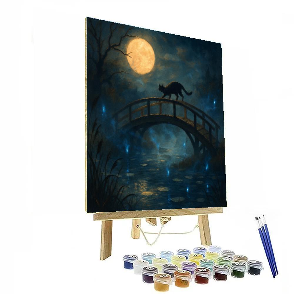 Moonbridge Over Whispering Marsh DIY paint by numbers