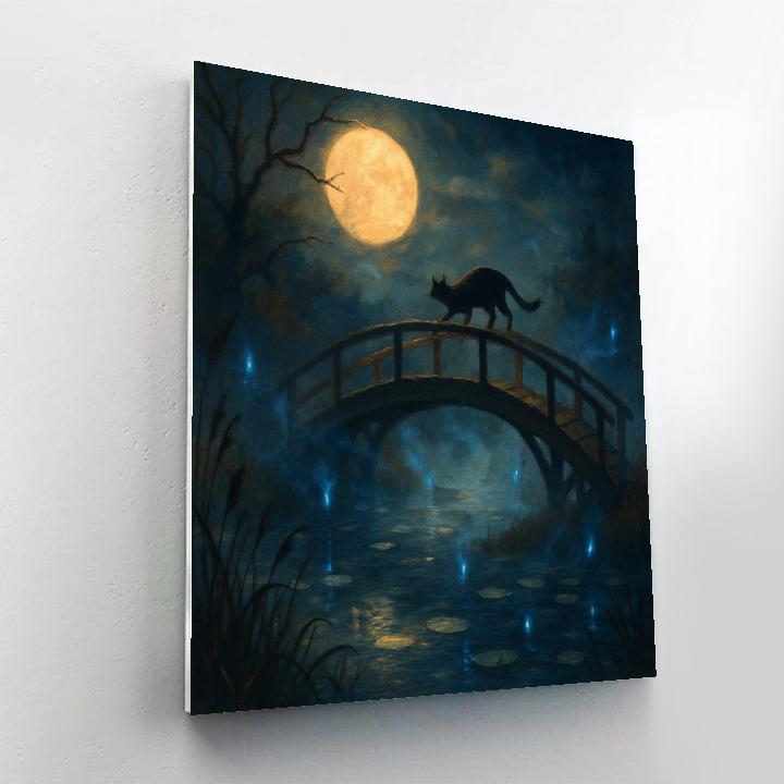 Moonbridge Over Whispering Marsh DIY paint by numbers