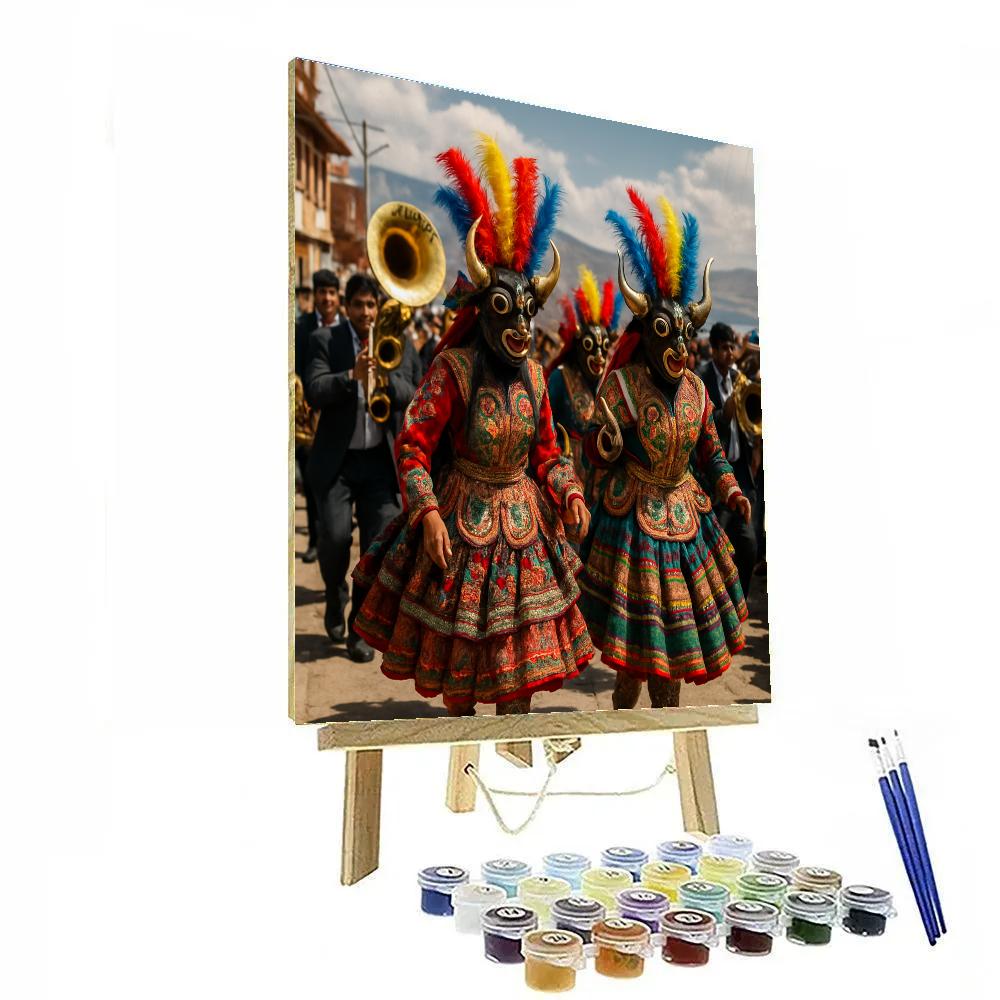 Semana De La Candelaria Puno Dance Procession paint by number
