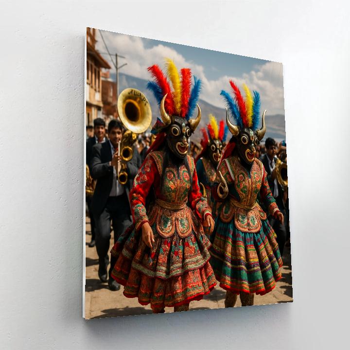 Semana De La Candelaria Puno Dance Procession paint by number