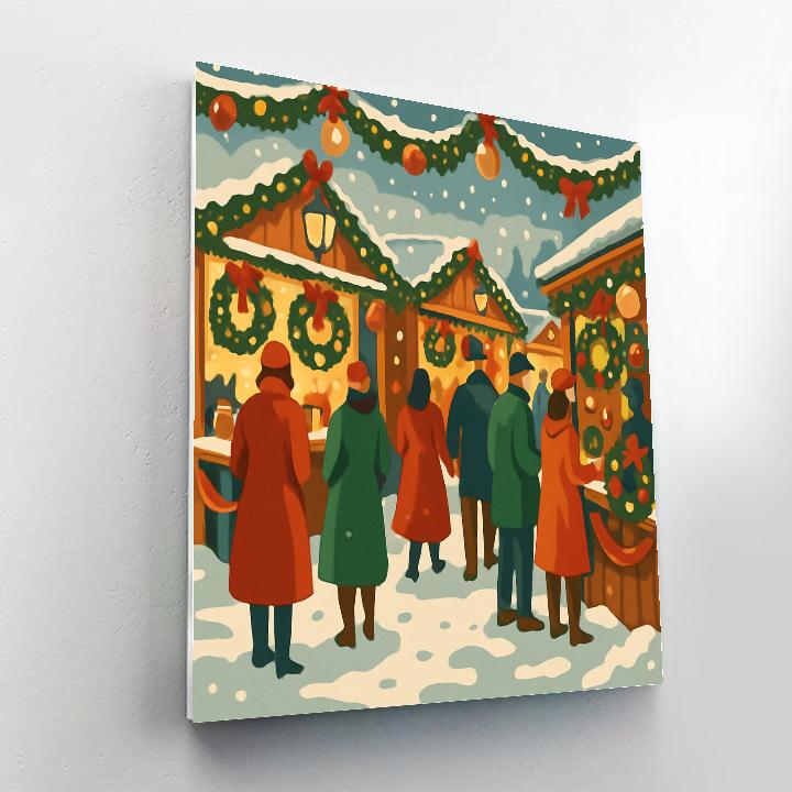 Wreaths And Warmth Market paint by number