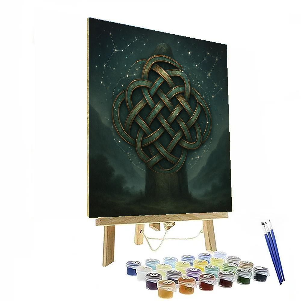 Celtic Starwoven Knots Numbered painting kits
