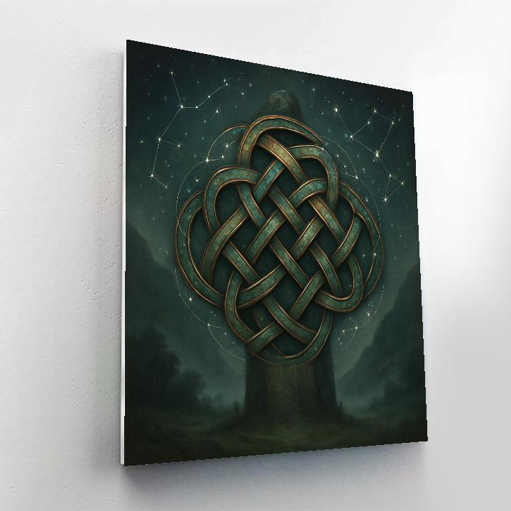 Celtic Starwoven Knots Numbered painting kits