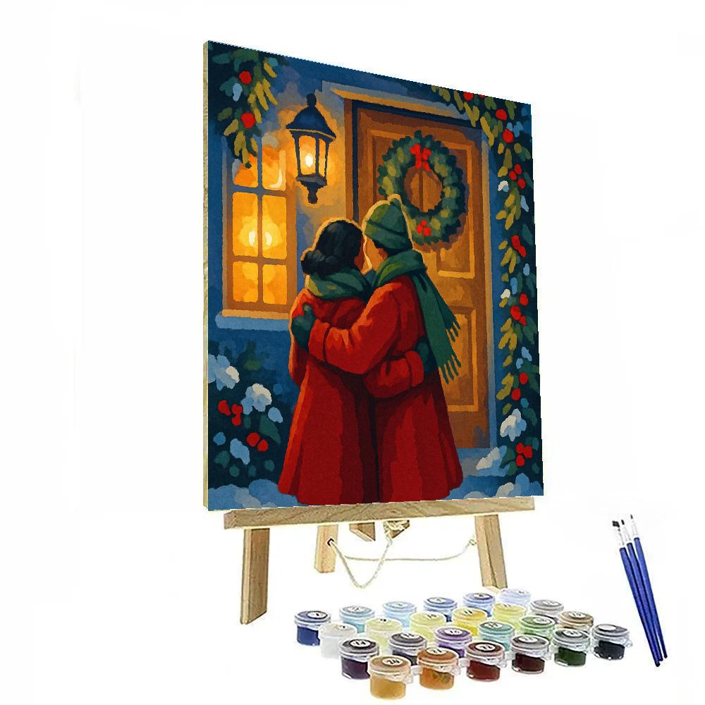 Twilight Wreath Gathering Painting by numbers kit
