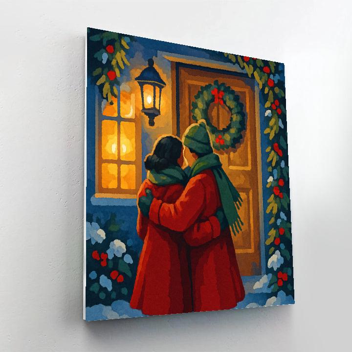 Twilight Wreath Gathering Painting by numbers kit