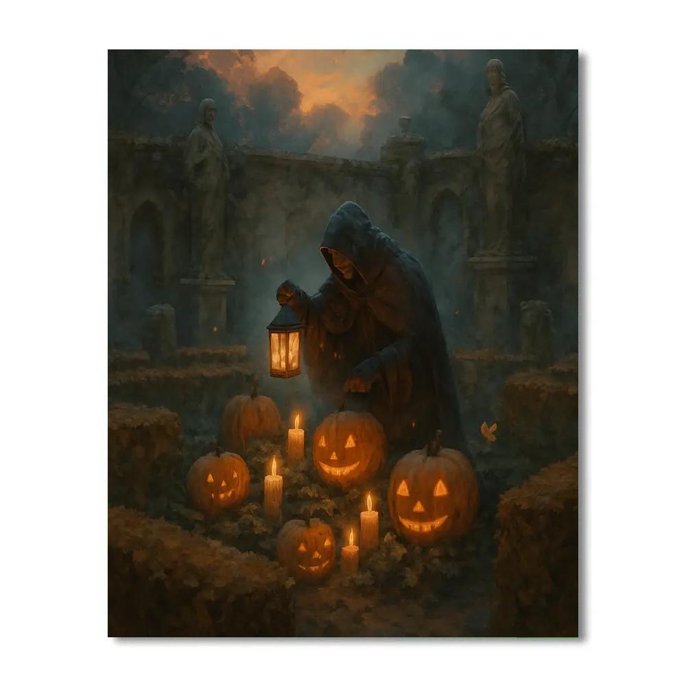 The Lantern Keepers Garden painting number kit