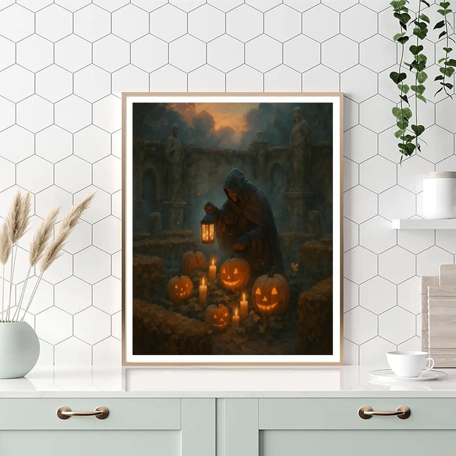 The Lantern Keepers Garden painting number kit