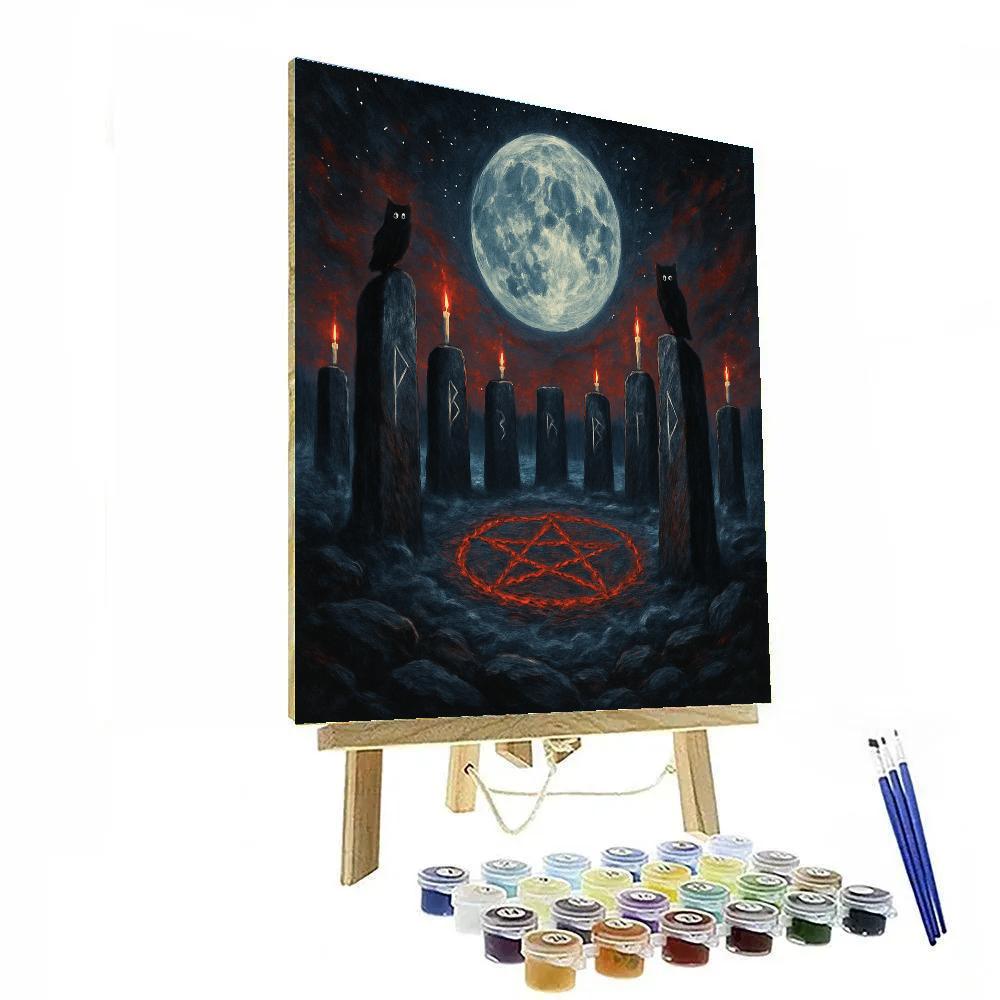 Stone Circle At Witching Hour painting number kit