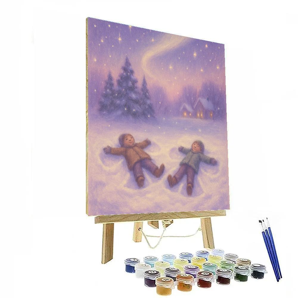 Midnight Choir Of Snow Angels Painting by numbers kit