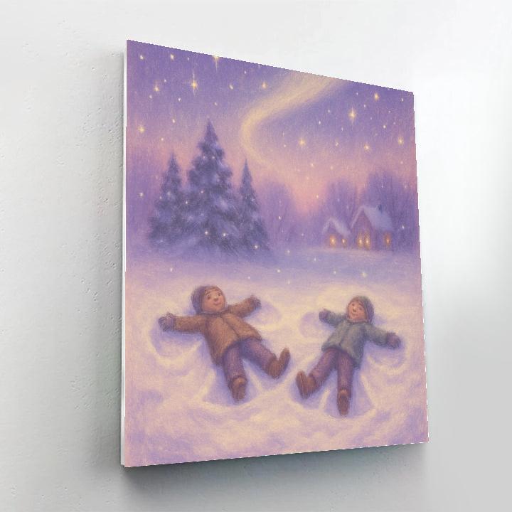 Midnight Choir Of Snow Angels Painting by numbers kit