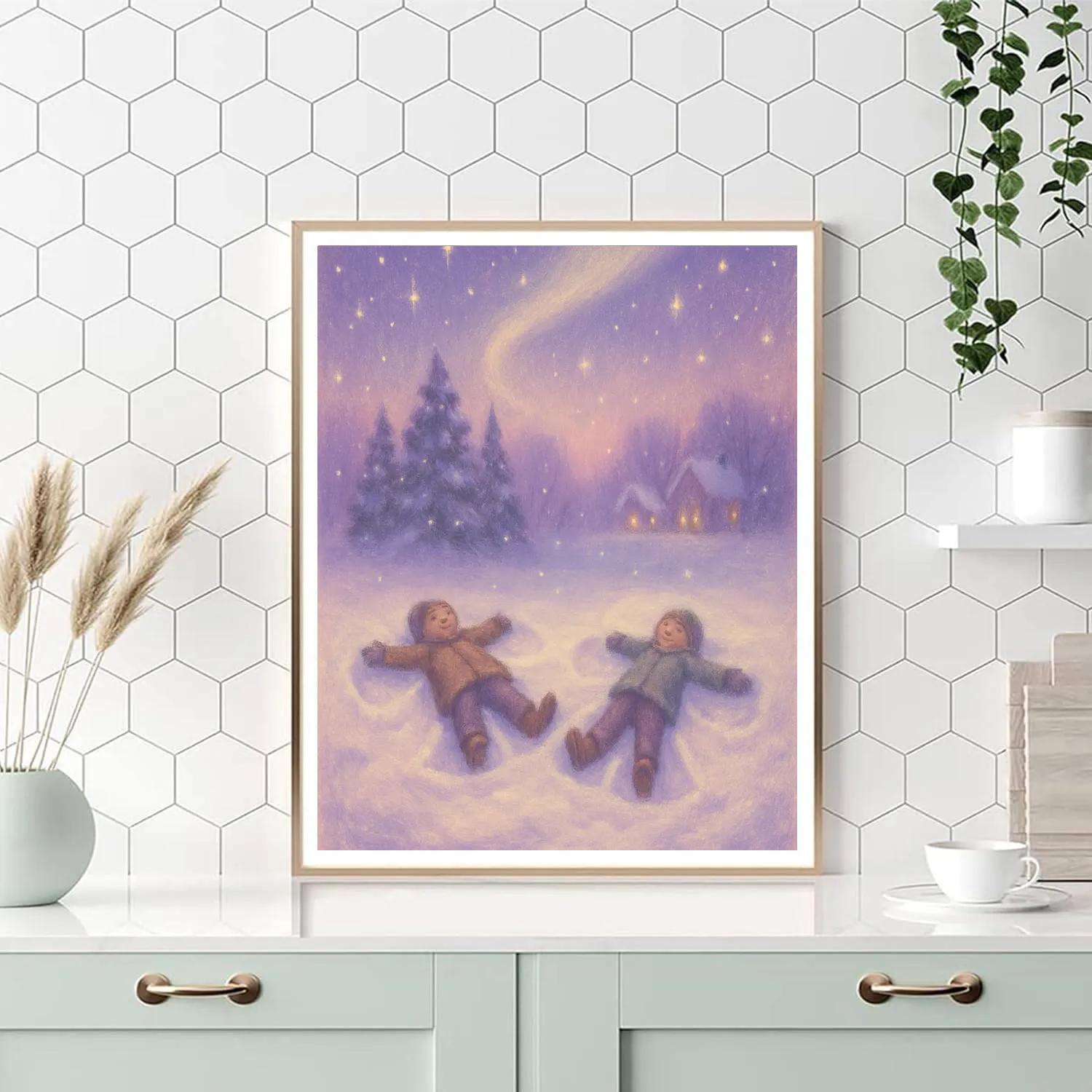 Midnight Choir Of Snow Angels Painting by numbers kit