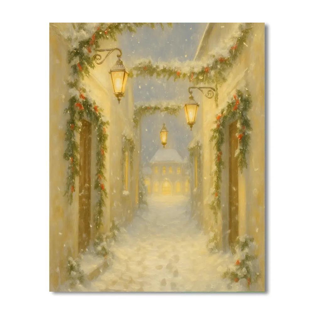 Mistletoe Alley Lanterns paint by color