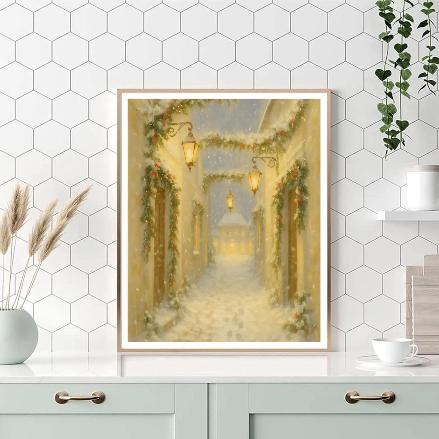 Mistletoe Alley Lanterns paint by color