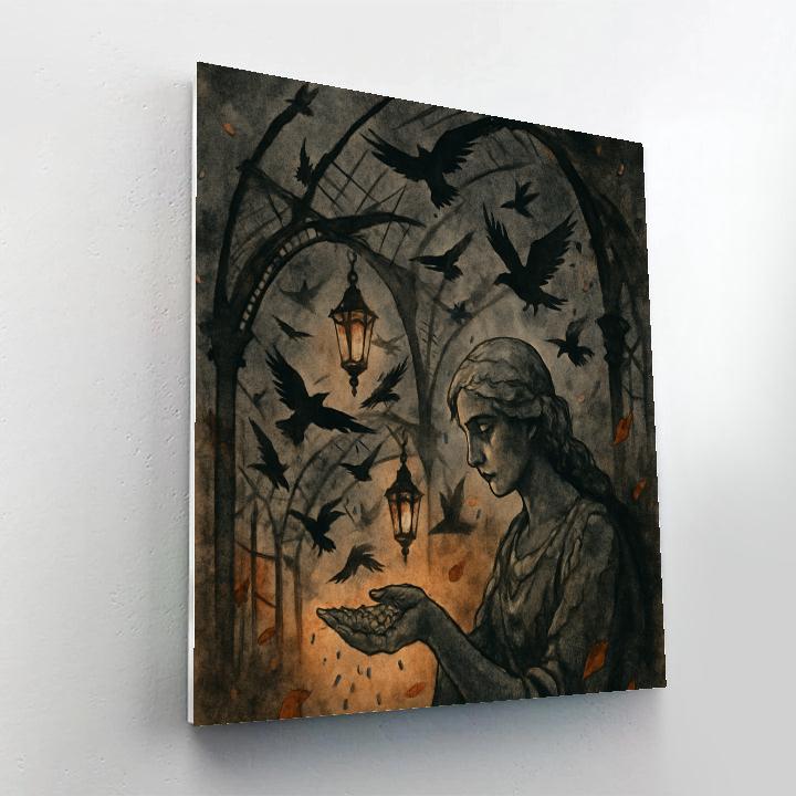 Twilight Aviary Of Shadows paint by numbers