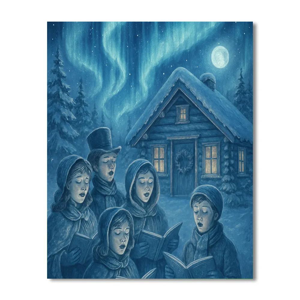 Aurora Cabin Choir paint by numbers