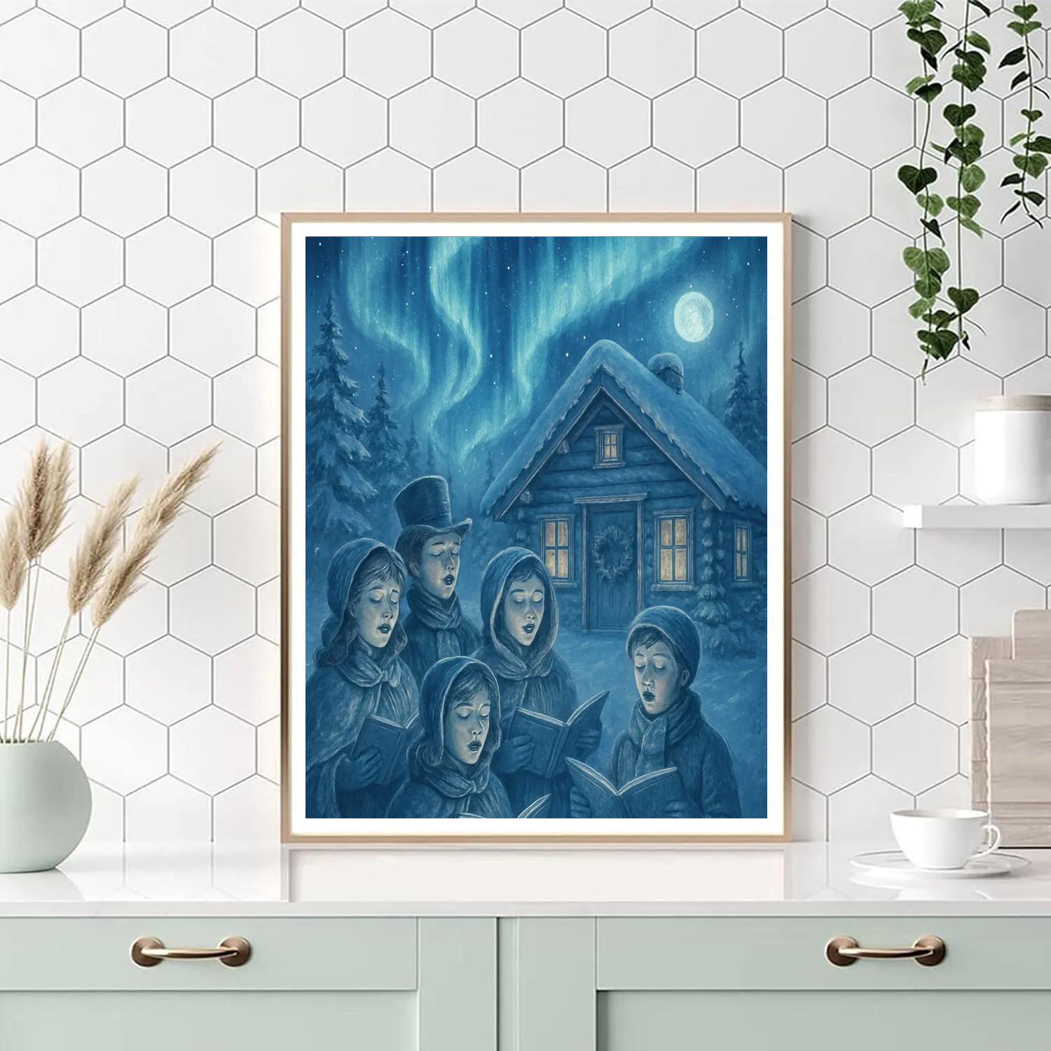 Aurora Cabin Choir paint by numbers