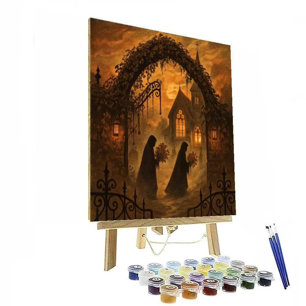 The Ember Churchyard Gate painting number kit