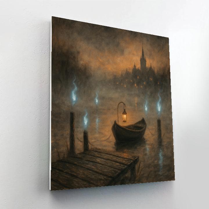 Willow Wisp Dockside Paint by numbers art