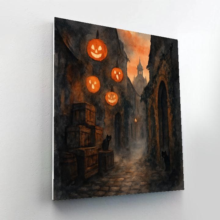 Spectral Lantern Alley paint by number