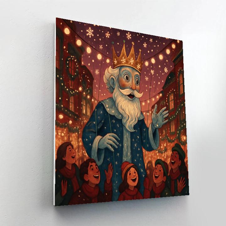 Puppet Snow King On Parade paint by color