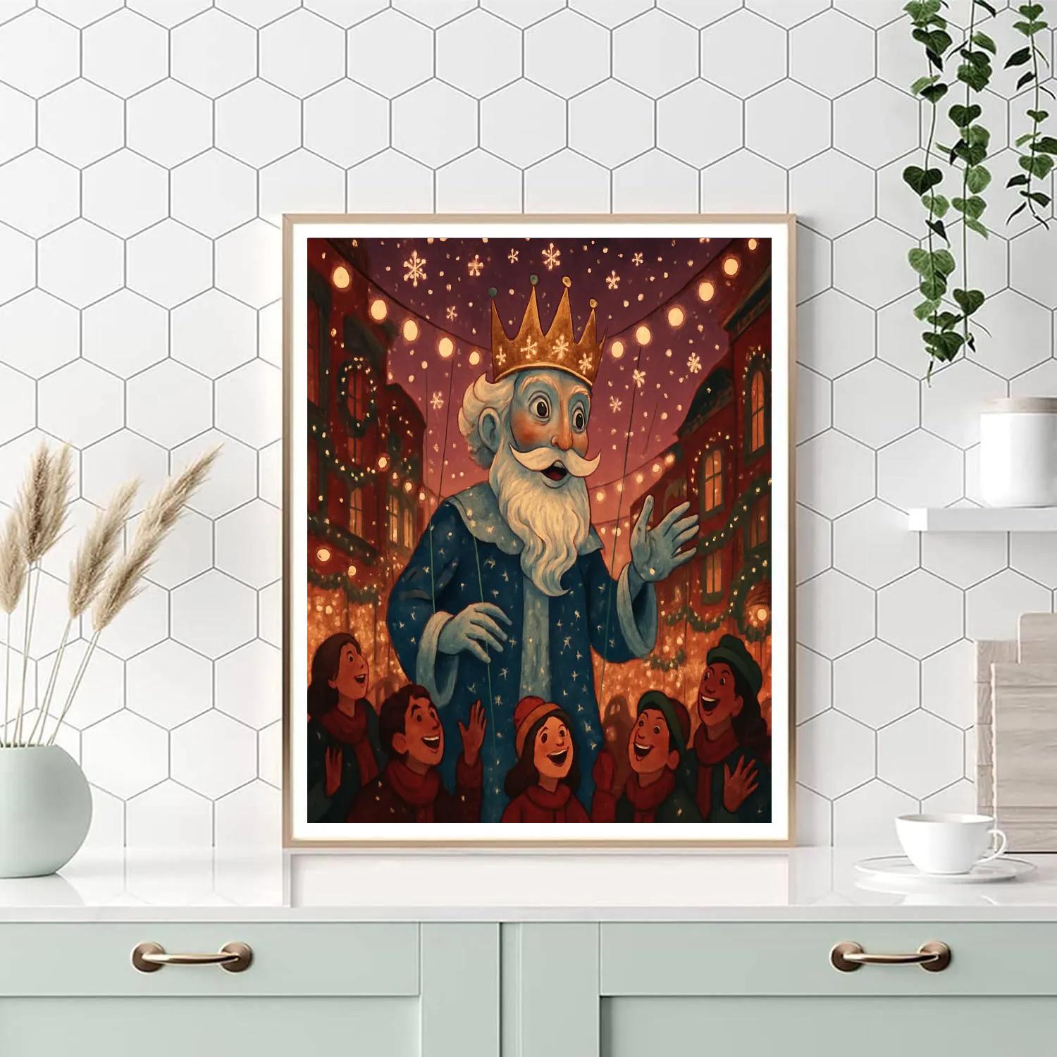 Puppet Snow King On Parade paint by color