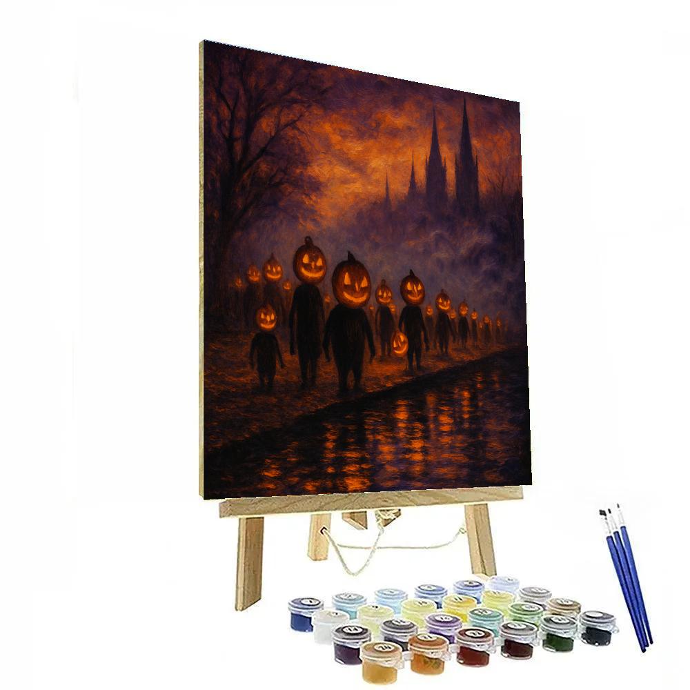 The Hollow Lantern Parade painting number kit