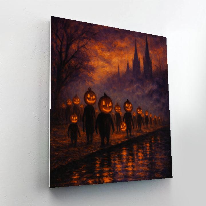 The Hollow Lantern Parade painting number kit