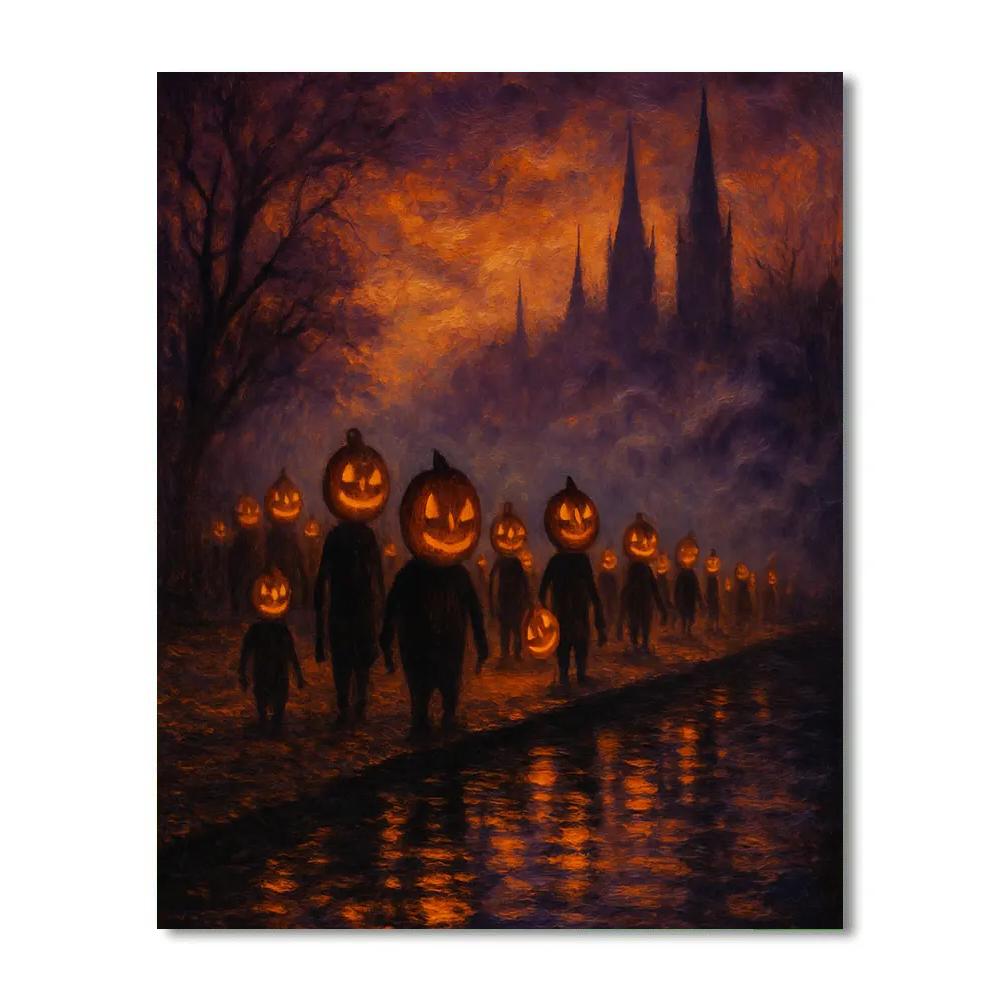 The Hollow Lantern Parade painting number kit