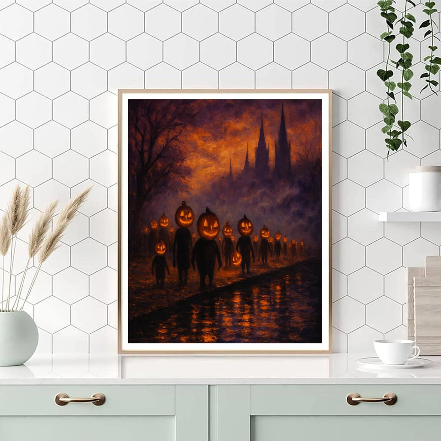 The Hollow Lantern Parade painting number kit