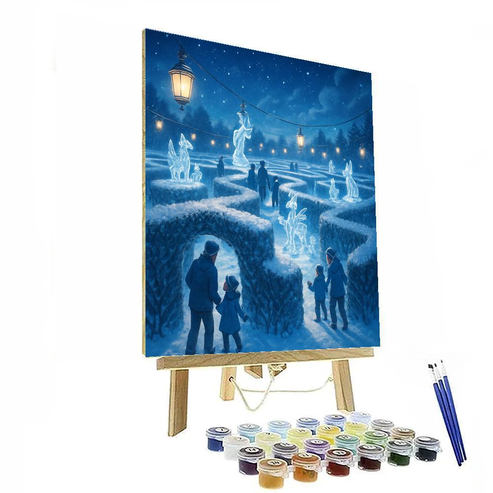 Frost Maze Lantern Festival Paint by numbers art